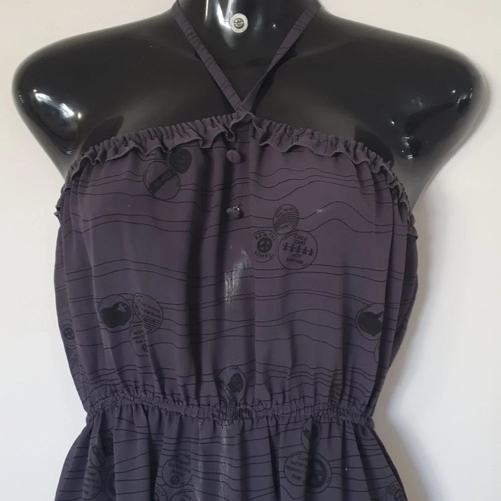 Kitten Size 10 Dark Grey Sheer Dress - Picture 2 of 7